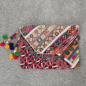 Noonday Collection Multicolor Boho Clutch